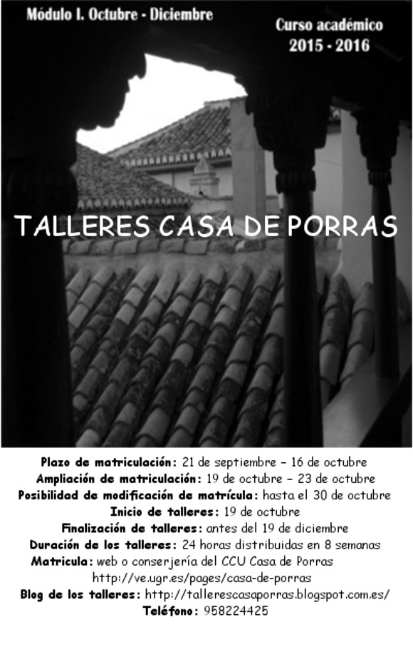 ©Ayto.Granada: Enredate: Talleres Casa de Porras